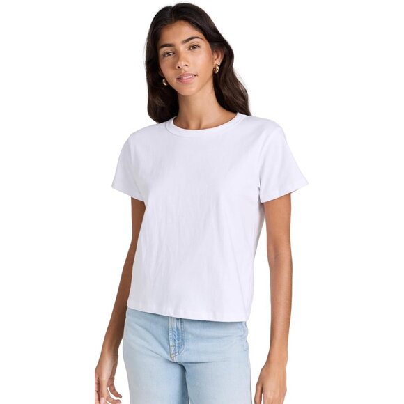 Tops - Women's Cotton T-Shirt Lightweight Jersey X-Large Crew Neck Short Sleeve Everyda